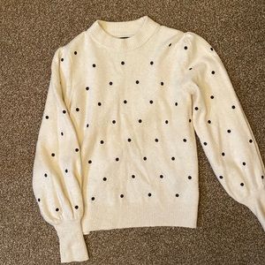 Who What Wear pokadot sweater!